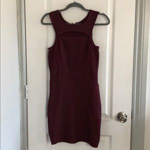 Burgundy dress